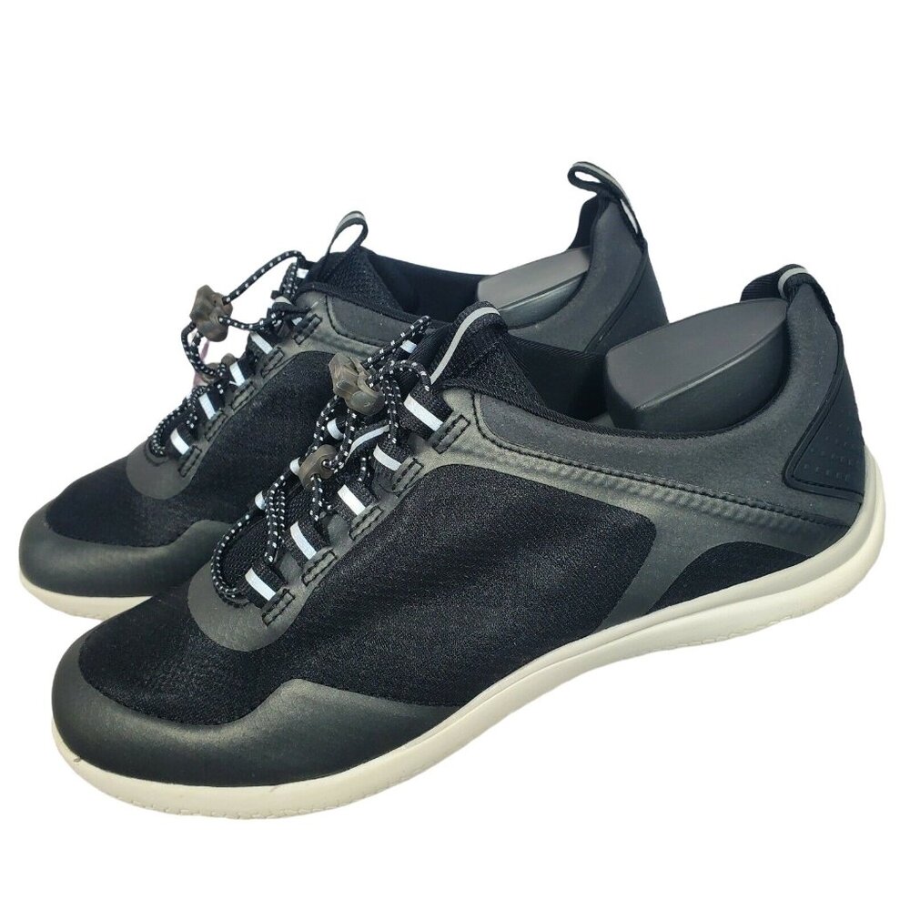 Lands End Women's Jet Black Water Shoes Slip On Sneakers